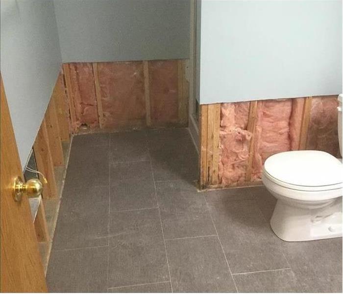 bathroom with flood cut 